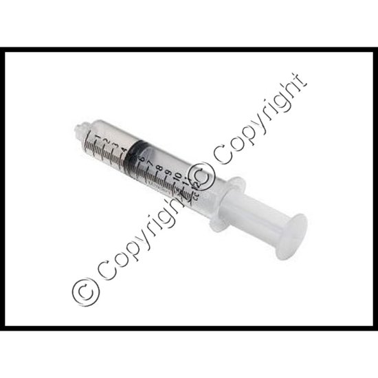 Mushroom Syringes and Needles 12 cc Syringe - Luer Lock - Sterile