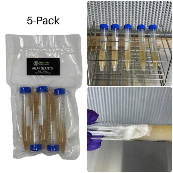 Sterilized Malt Extract Agar Slants 5-Pack
