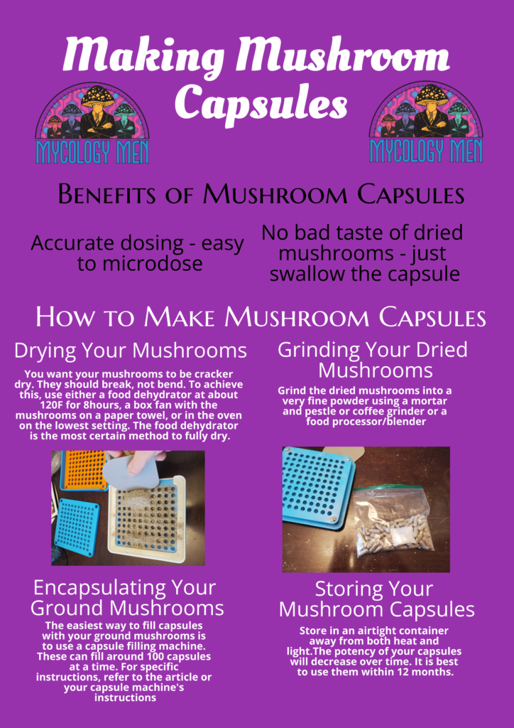 making mushroom capsules