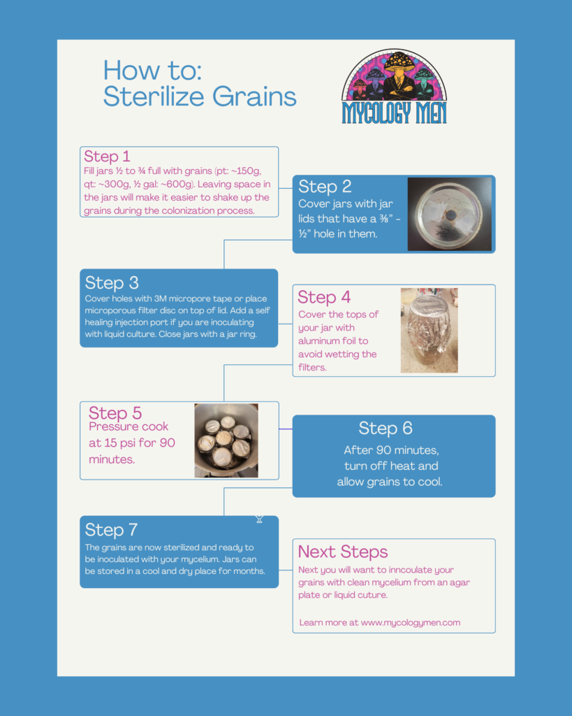 how to sterilize grains