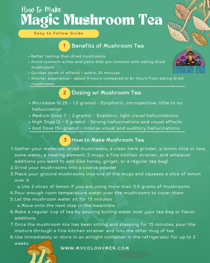 how to make mushroom tea with psilocybin